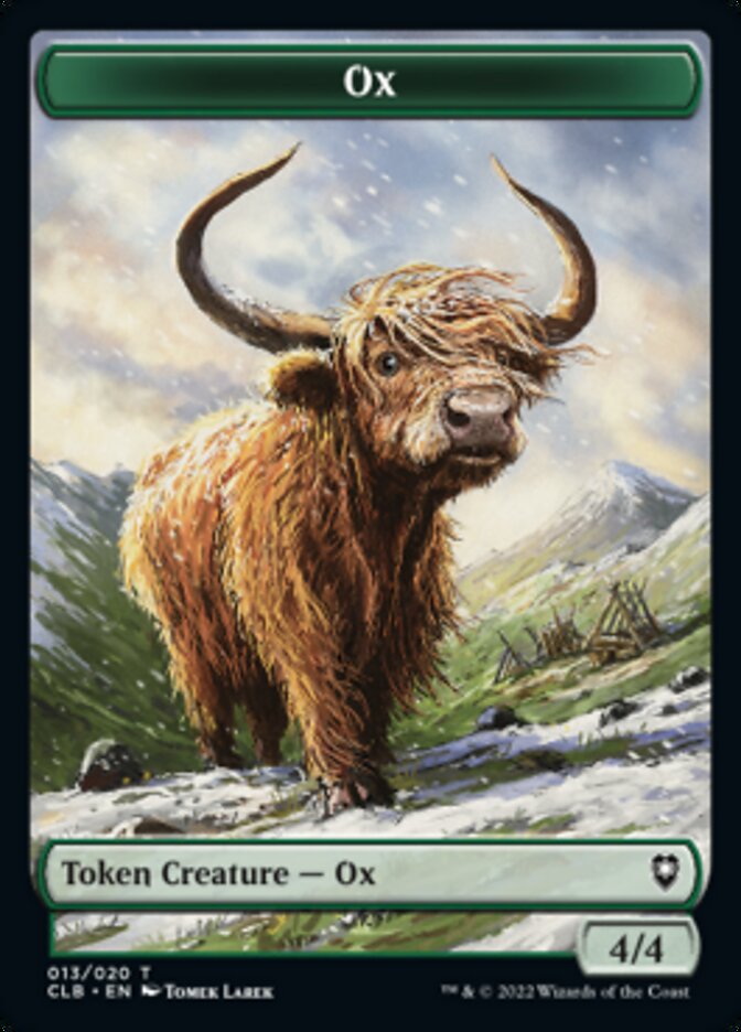 Ox Token [Commander Legends: Battle for Baldur's Gate Tokens] - Destination Retro