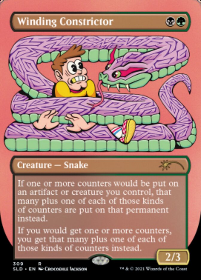 Winding Constrictor (Borderless) [Secret Lair Drop Series] - Destination Retro