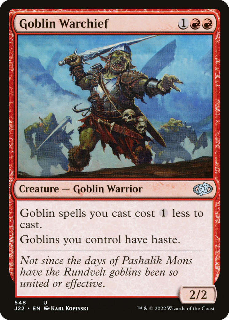 Goblin Warchief [Jumpstart 2022] - Destination Retro