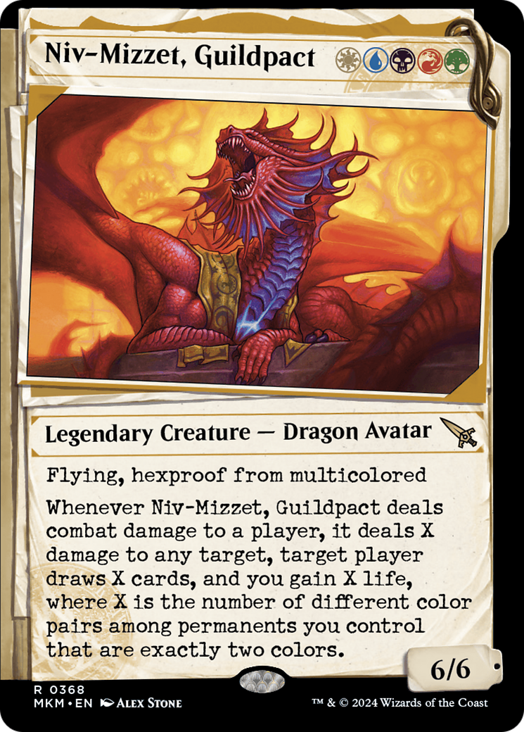 Niv-Mizzet, Guildpact (Showcase) (368) [Murders at Karlov Manor] - Destination Retro