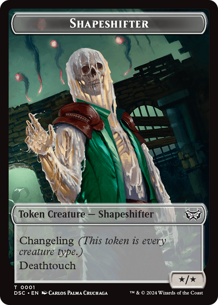 Insect (0011) // Shapeshifter Double-Sided Token [Duskmourn: House of Horror Commander Tokens] - Destination Retro