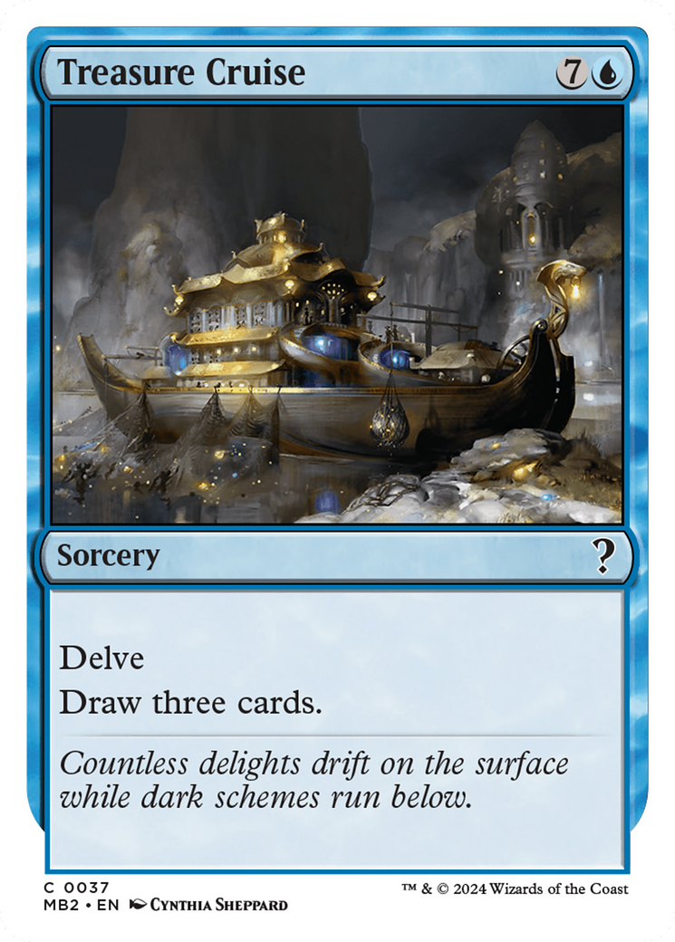 Treasure Cruise (White Border) [Mystery Booster 2] - Destination Retro