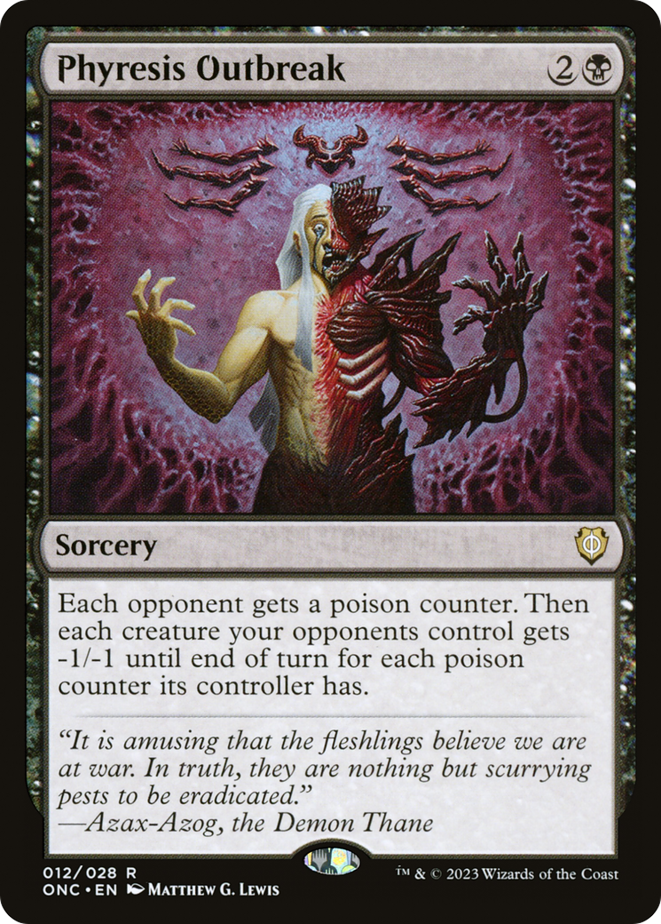 Phyresis Outbreak [Phyrexia: All Will Be One Commander] - Destination Retro