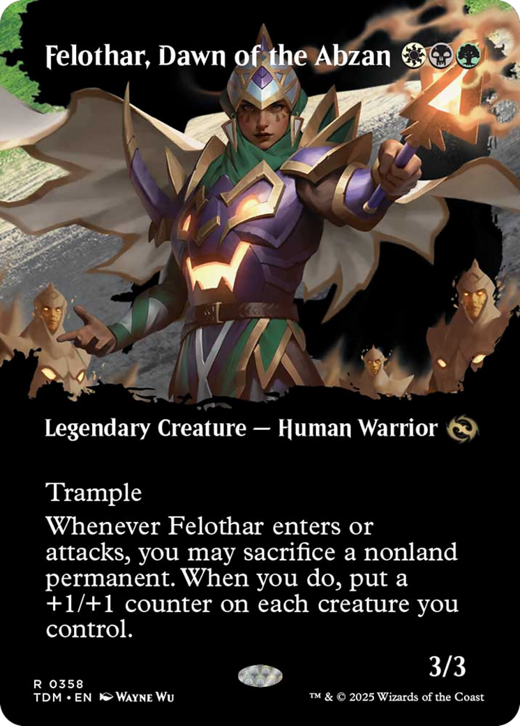 Felothar, Dawn of the Abzan (Borderless) [Tarkir: Dragonstorm] - Destination Retro