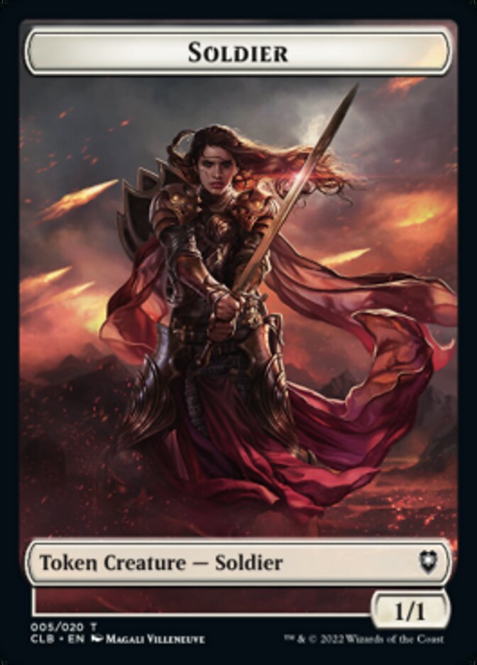Soldier Token [Commander Legends: Battle for Baldur's Gate Tokens] - Destination Retro
