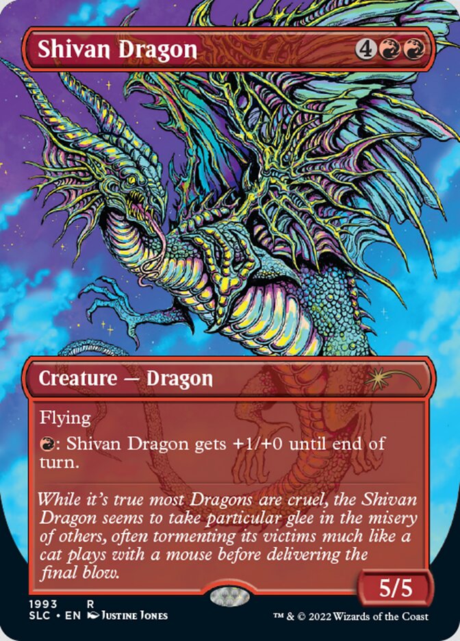 Shivan Dragon (Borderless) [Secret Lair Countdown Kit] - Destination Retro