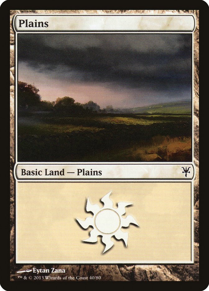 Plains (40) [Duel Decks: Sorin vs. Tibalt] - Destination Retro