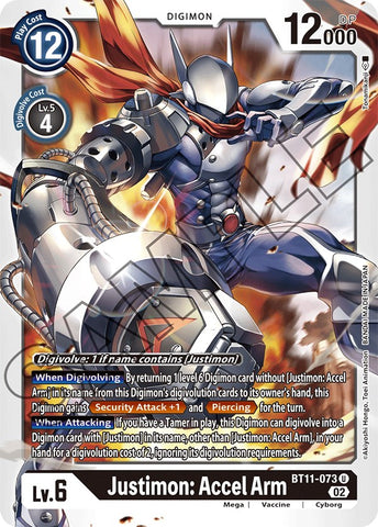 Justimon: Accel Arm [BT11-073] [Dimensional Phase] - Destination Retro