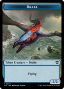 Boar // Drake Double-Sided Token [Outlaws of Thunder Junction Commander Tokens] - Destination Retro