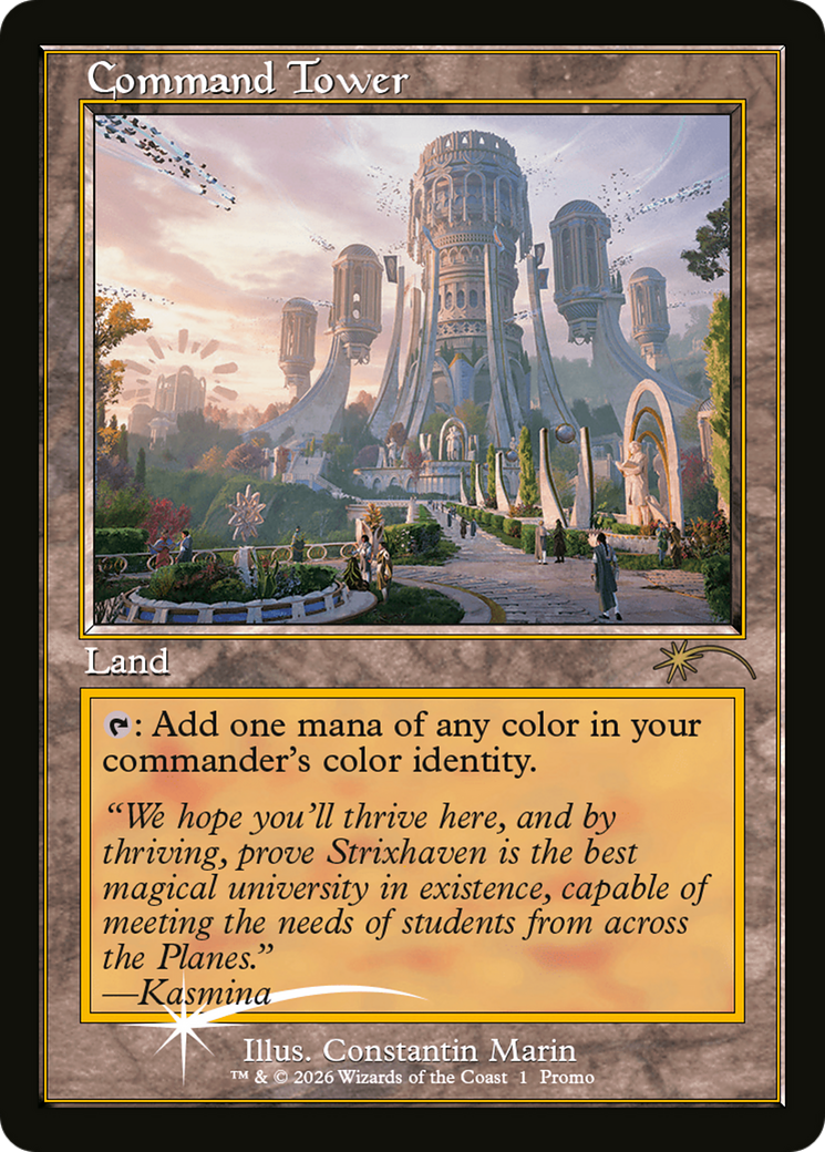 Command Tower (Strixhaven: Omens of Chaos) [Media Promos] - Destination Retro