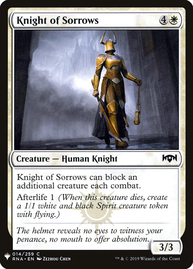 Knight of Sorrows [Mystery Booster] - Destination Retro