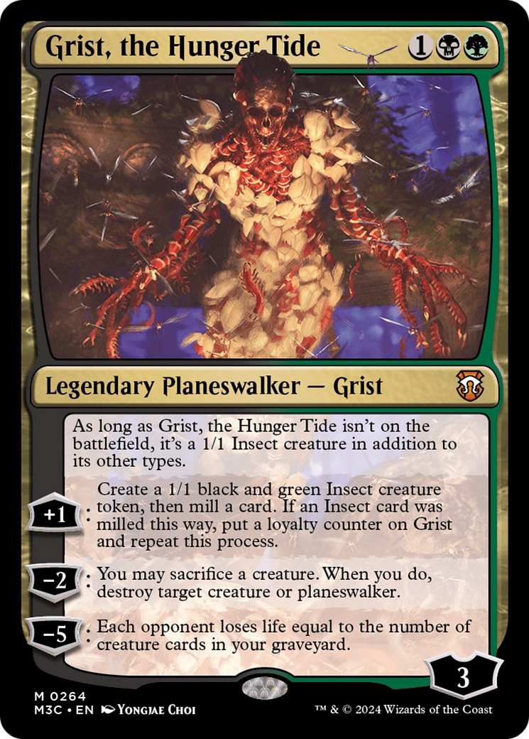 Grist, the Hunger Tide (Ripple Foil) [Modern Horizons 3 Commander] - Destination Retro