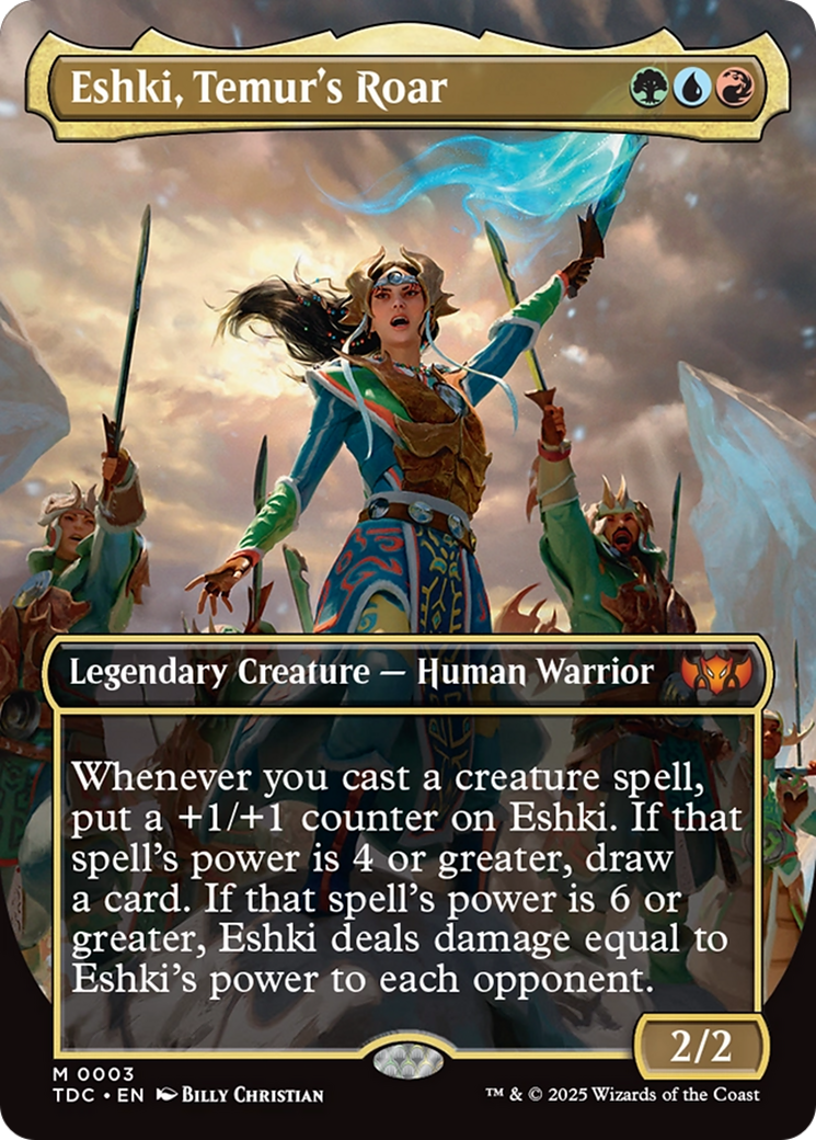 Eshki, Temur's Roar (Borderless) [Tarkir: Dragonstorm Commander] - Destination Retro