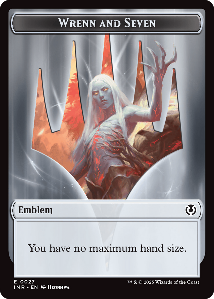 Treefolk // Emblem - Wrenn and Seven Double-Sided Token [Innistrad Remastered Tokens] - Destination Retro