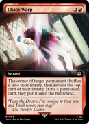Chaos Warp (Extended Art) (Surge Foil) [Doctor Who] - Destination Retro