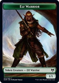Elf Warrior // Giant Wizard Double-Sided Token [Kaldheim Tokens] - Destination Retro