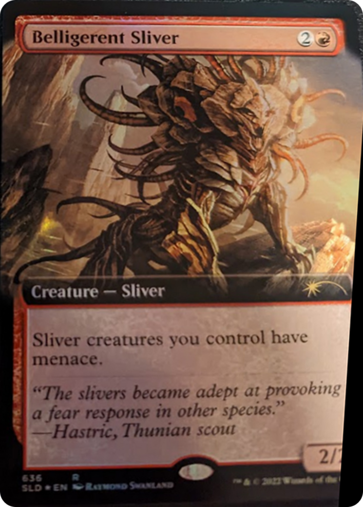 Belligerent Sliver (Extended Art) [Secret Lair Drop Series] - Destination Retro