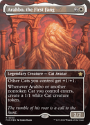 Arahbo, the First Fang (Borderless) (Mana Foil) [Foundations] - Destination Retro