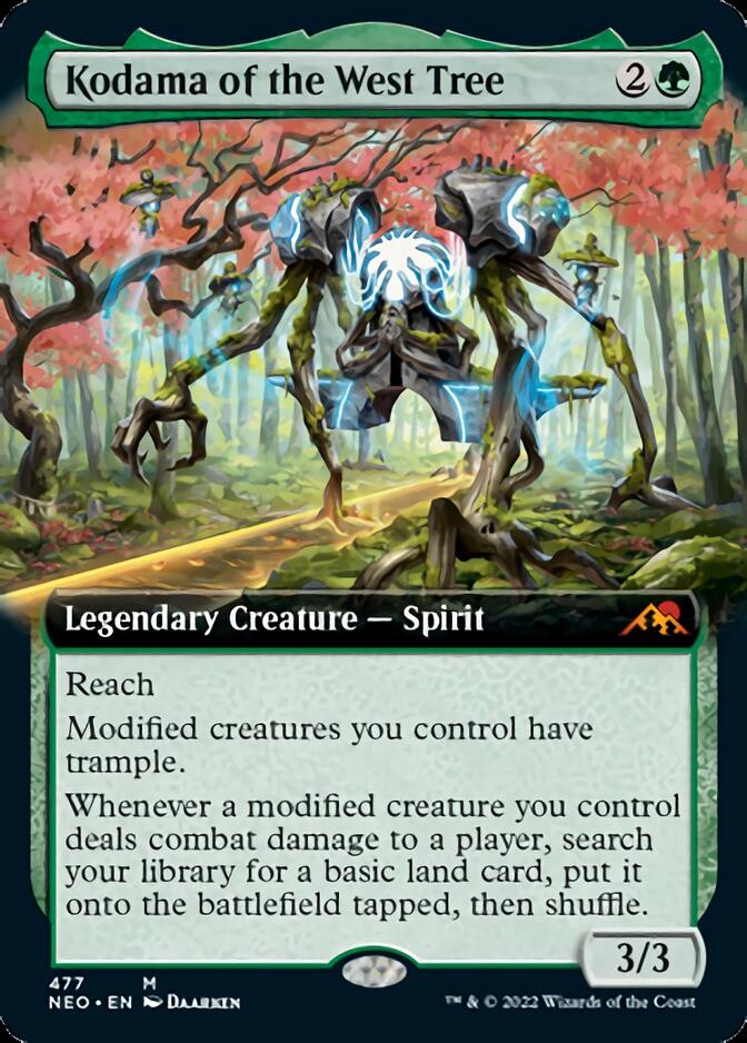 Kodama of the West Tree (Extended Art) [Kamigawa: Neon Dynasty] - Destination Retro