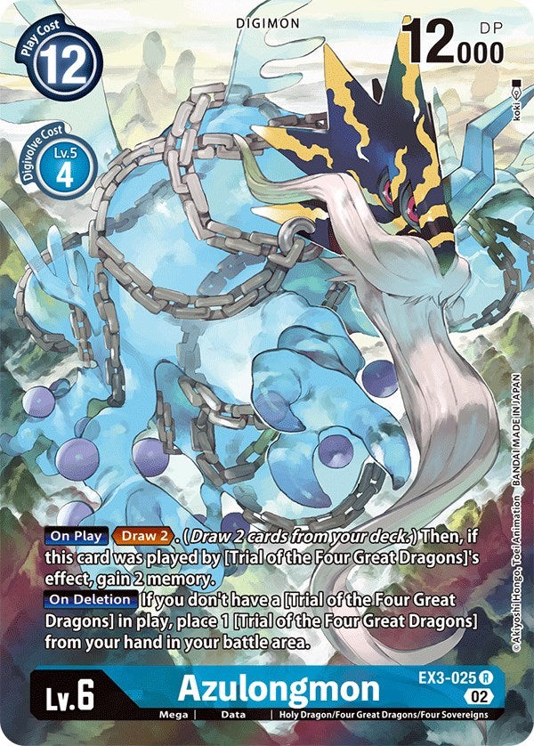 Azulongmon [EX3-025] (Alternate Art) [Draconic Roar] - Destination Retro