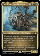 Sek'Kuar, Deathkeeper (Foil Etched) [Commander Masters] - Destination Retro