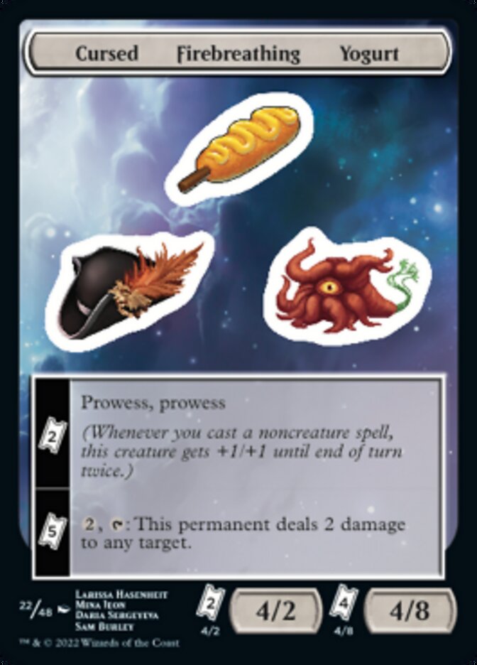 Cursed Firebreathing Yogurt [Unfinity Stickers] - Destination Retro