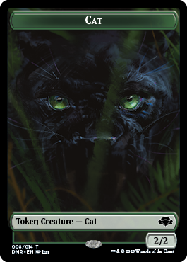 Insect // Cat (008) Double-Sided Token [Dominaria Remastered Tokens] - Destination Retro