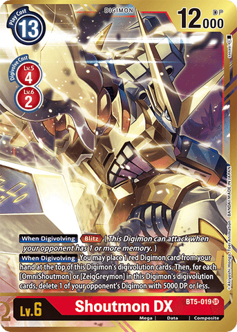 Shoutmon DX [BT5-019] (Alternate Art) [Battle of Omni] - Destination Retro