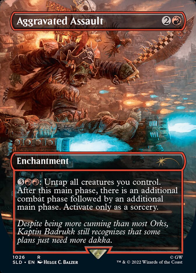 Aggravated Assault (Borderless) [Secret Lair Drop Series] - Destination Retro