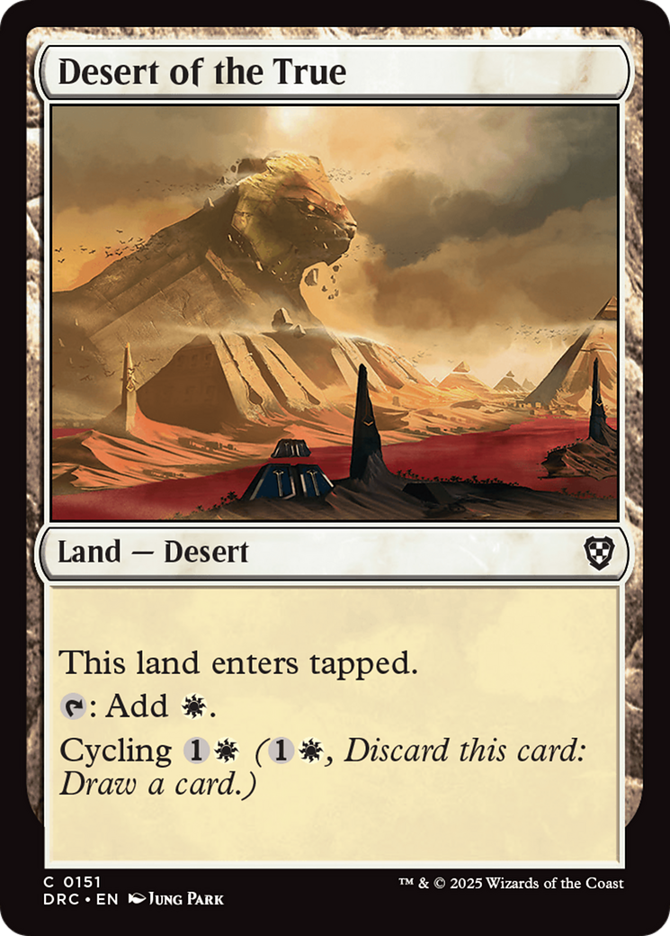 Desert of the True [Aetherdrift Commander] - Destination Retro