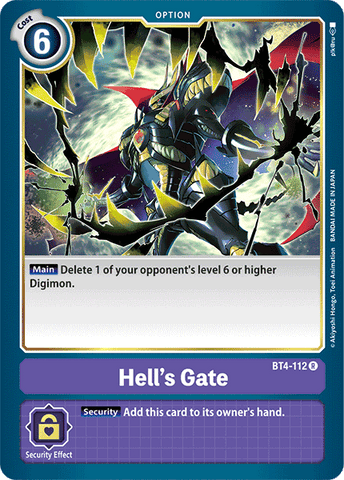 Hell's Gate [BT4-112] [Great Legend] - Destination Retro