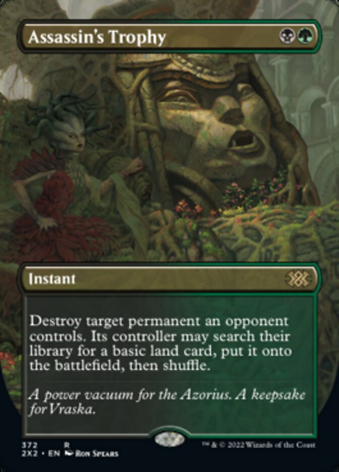 Assassin's Trophy (Borderless Alternate Art) [Double Masters 2022] - Destination Retro