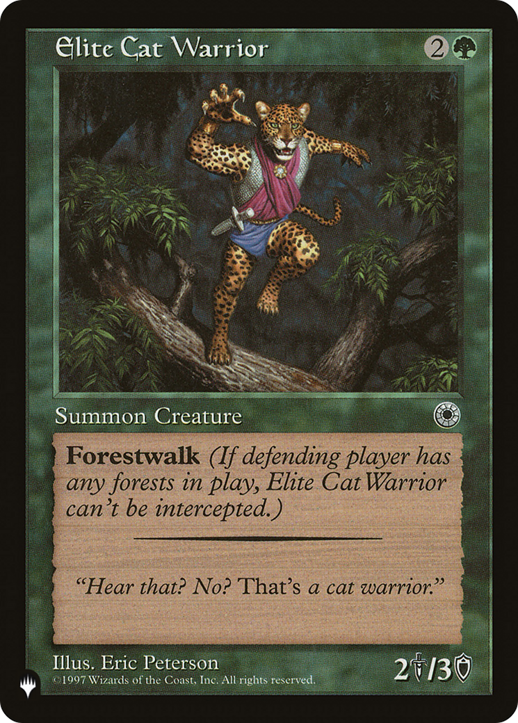 Elite Cat Warrior (Flavor Text) [The List] - Destination Retro
