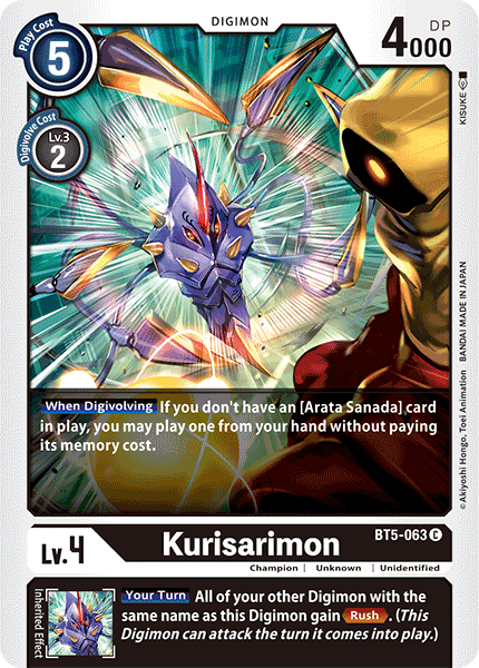 Kurisarimon [BT5-063] [Battle of Omni] - Destination Retro