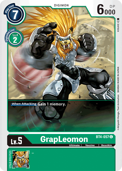 GrapLeomon [BT4-057] [Great Legend] - Destination Retro