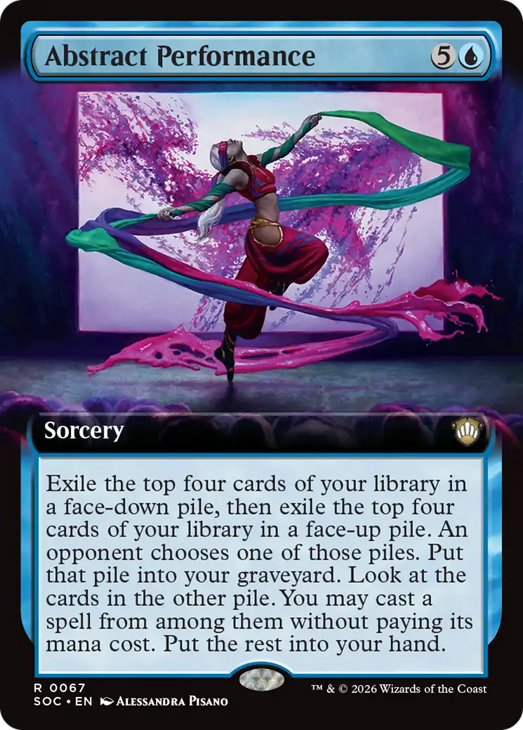 Abstract Performance (Extended Art) [Secrets of Strixhaven Commander] - Destination Retro