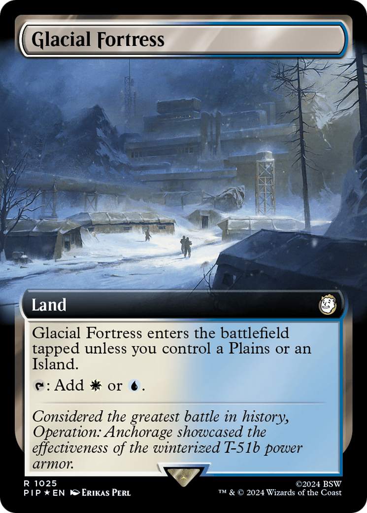 Glacial Fortress (Extended Art) (Surge Foil) [Fallout] - Destination Retro
