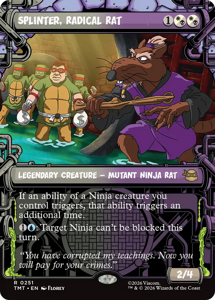 Splinter, Radical Rat (Showcase) [Teenage Mutant Ninja Turtles] - Destination Retro