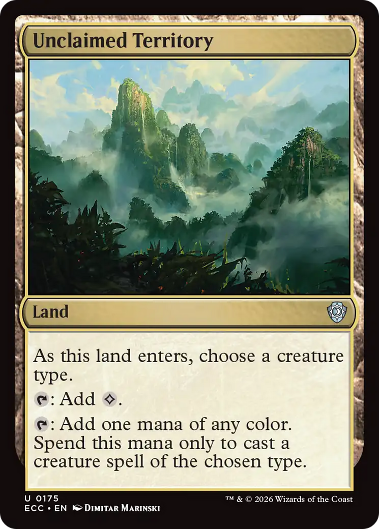 Unclaimed Territory [Lorwyn Eclipsed Commander] - Destination Retro