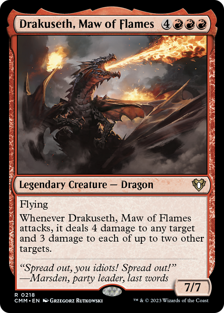 Drakuseth, Maw of Flames [Commander Masters] - Destination Retro