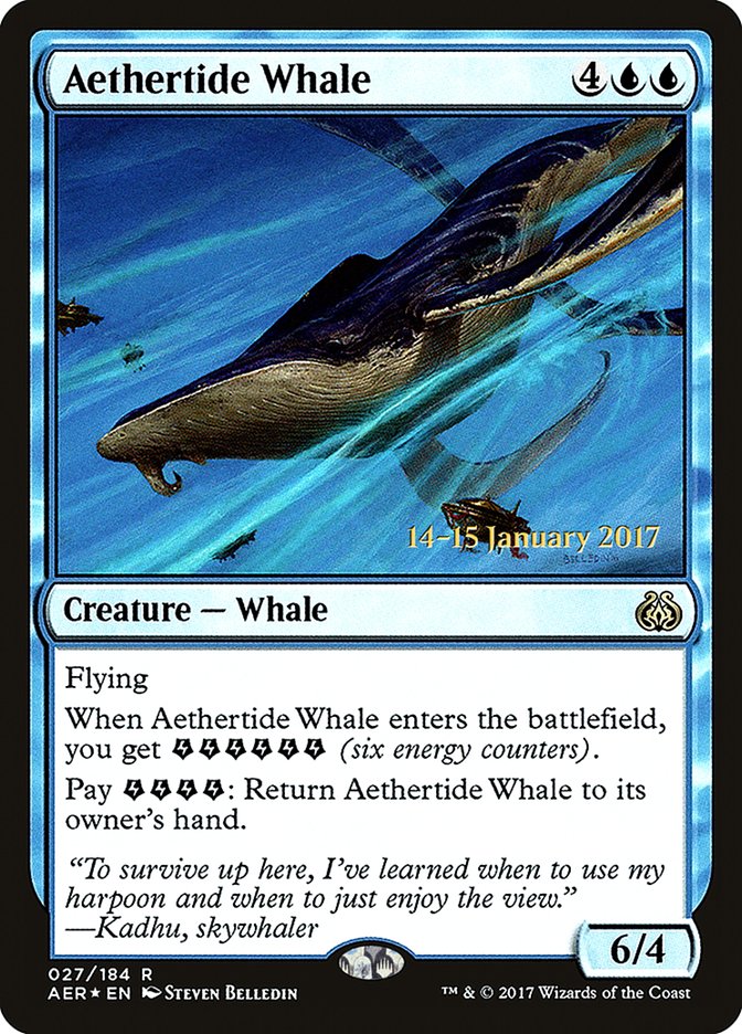 Aethertide Whale [Aether Revolt Prerelease Promos] - Destination Retro