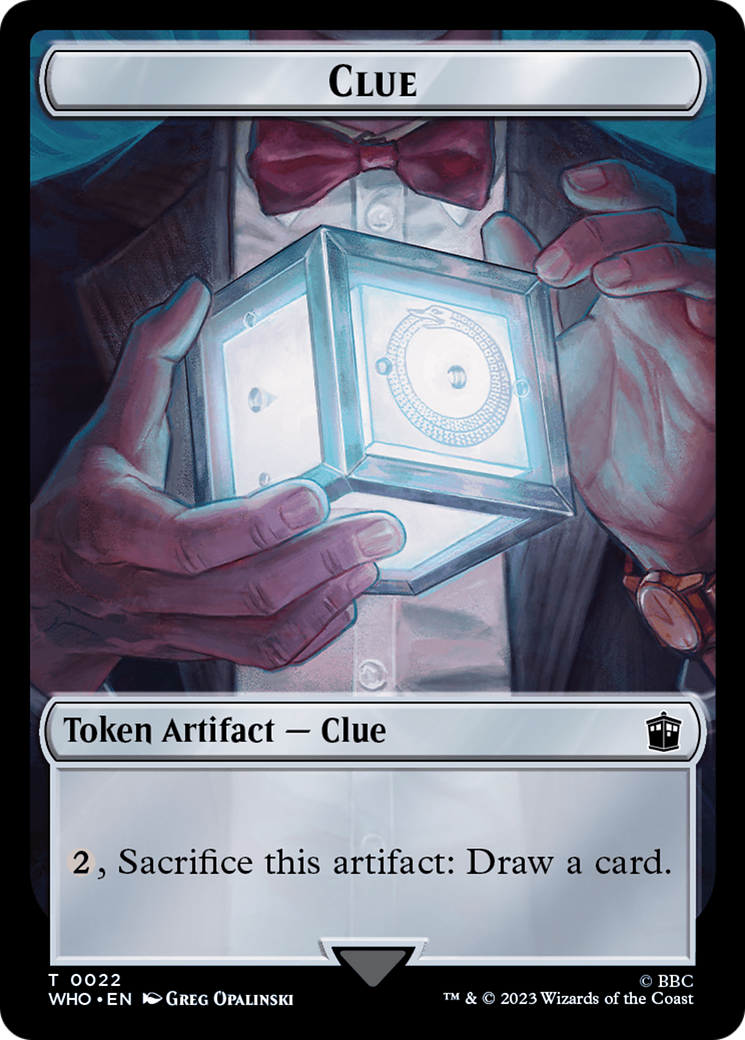 Copy // Clue (0022) Double-Sided Token [Doctor Who Tokens] - Destination Retro