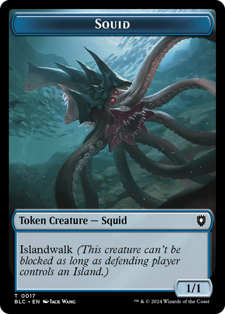 Elephant // Squid Double-Sided Token [Bloomburrow Commander Tokens] - Destination Retro