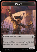 City's Blessing // Pirate (0005) Double-Sided Token [The Lost Caverns of Ixalan Commander Tokens] - Destination Retro