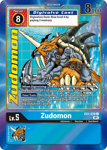 Zudomon [EX1-018] (Alternate Art) [Classic Collection] - Destination Retro