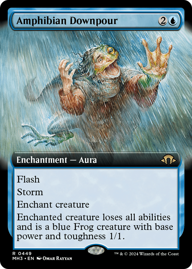 Amphibian Downpour (Extended Art) [Modern Horizons 3] - Destination Retro
