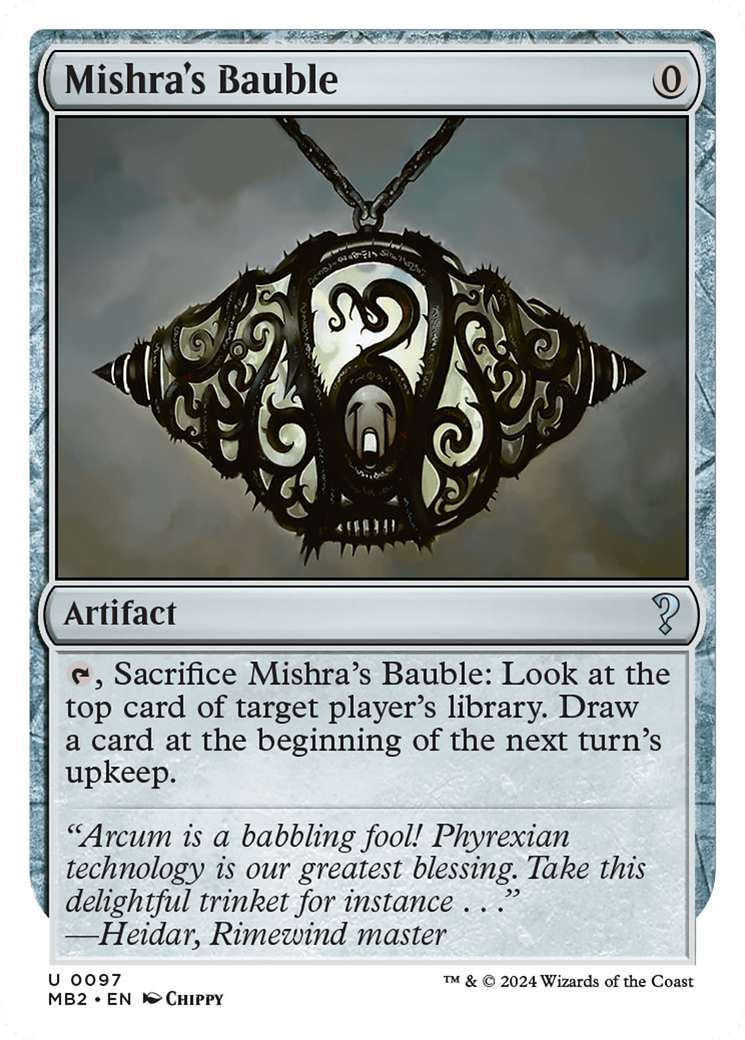 Mishra's Bauble (White Border) [Mystery Booster 2] - Destination Retro