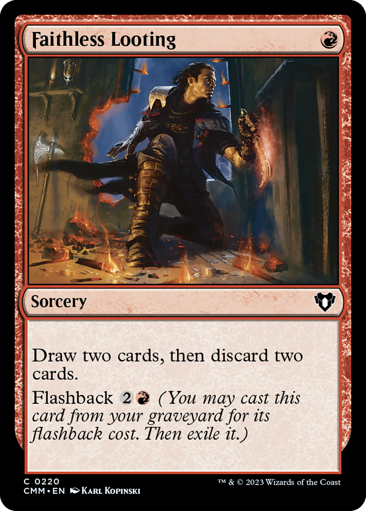 Faithless Looting [Commander Masters] - Destination Retro