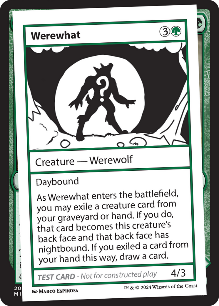 Werewhat [Mystery Booster 2 Playtest Cards] - Destination Retro