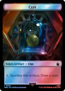 Human (0038) // Clue (0055) Double-Sided Token (Surge Foil) [Doctor Who Tokens] - Destination Retro